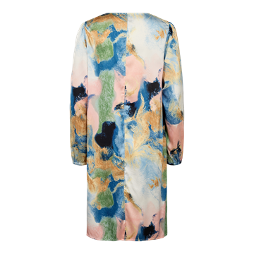 Liberté - Pam Dress - Blue Gold Marble